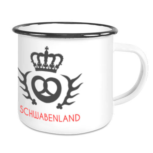 Emaille-Tasse "Schwabenland"