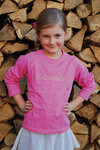 Kinder T-Shirt "Chrischtkindle" rosa