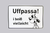 Metallschild "Uffpassa"